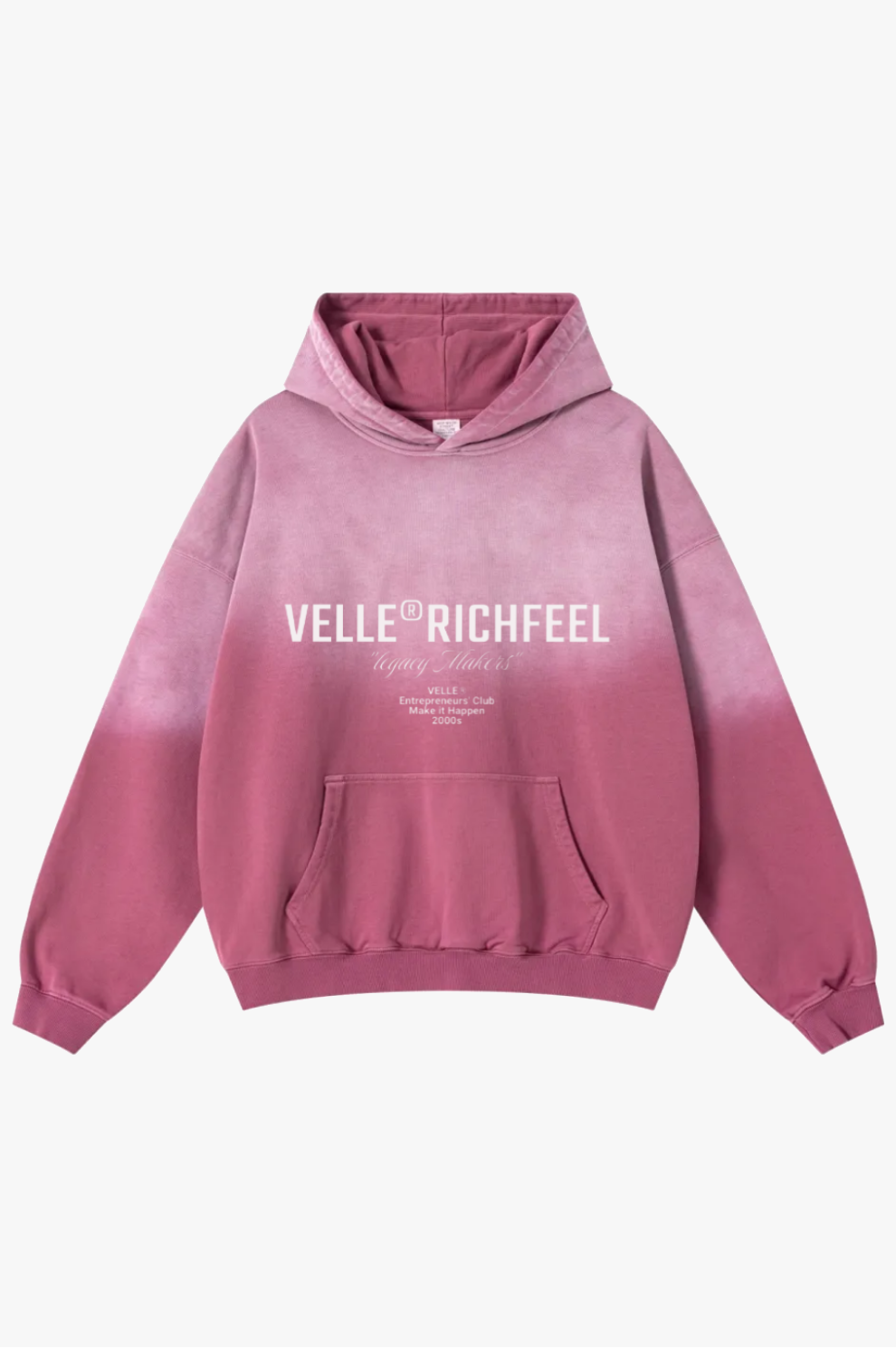 Hoodie Velle Monkey Wash — Vermelho vintage