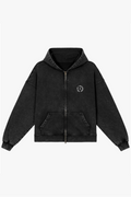 Hoodie Velle Glitter — Preto lavado