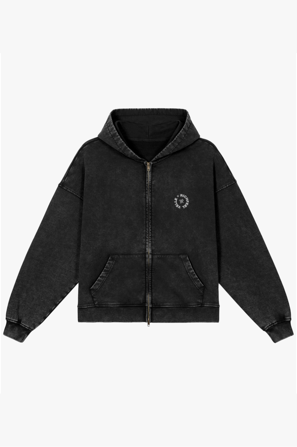 Hoodie Velle Glitter — Preto lavado