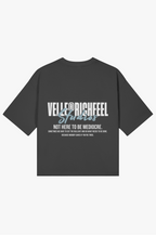 T-shirt boxy Velle Vintage — Gráfico à frente e atrás