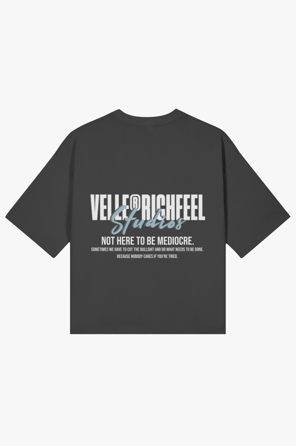 T-shirt boxy Velle Vintage — Gráfico à frente e atrás