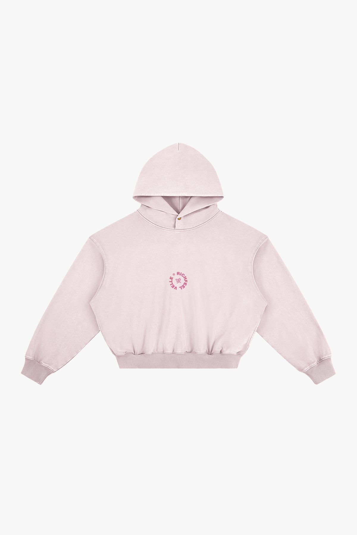 Hoodie Com Logo Velle Em Glitter Rosa