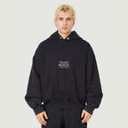 hoodie preta com arte "Ceate your own sunshine" em glitter branco