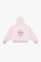 Hoodie Com Logo Velle Em Glitter Rosa