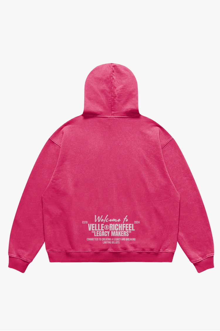 Velle Oversized Hoodie — White art