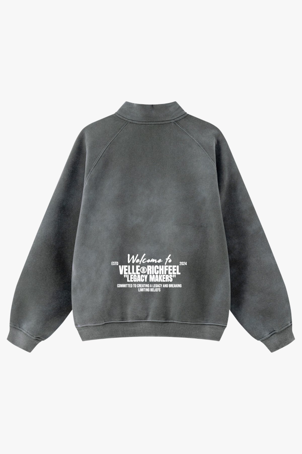 Sweatshirt Unissexo Com Meio Zíper e Gola Alta