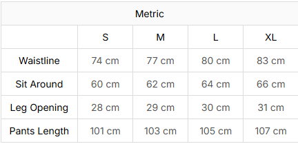 Guía de tallas