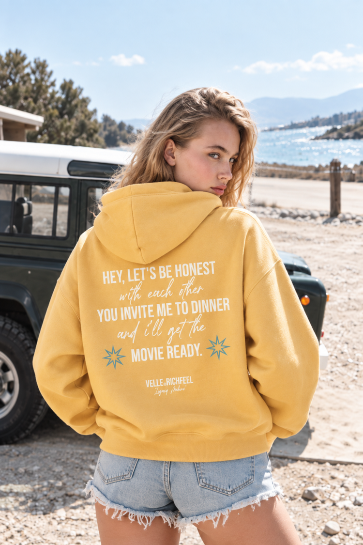 Ballon Hoodie with Yellow Velle Artwork