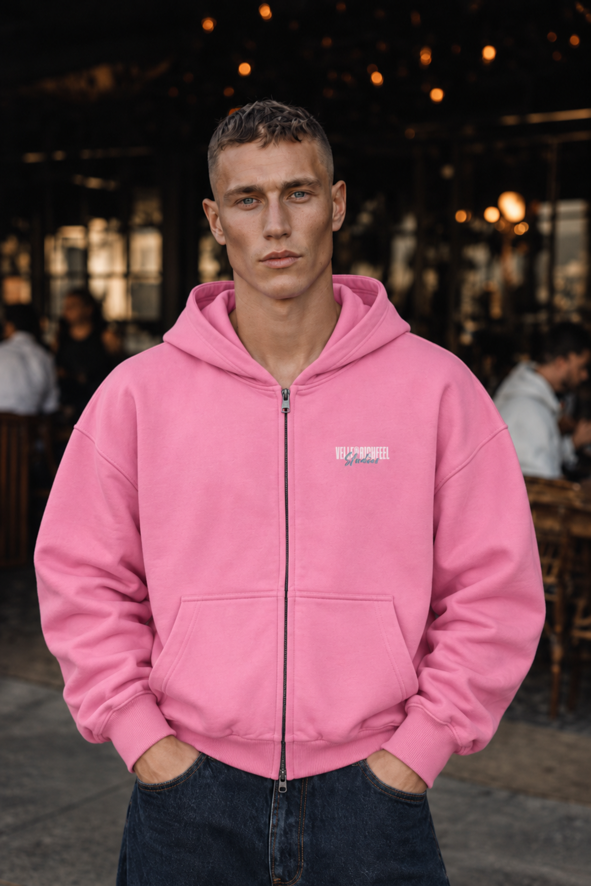 Hoodie com fecho Velle Studios