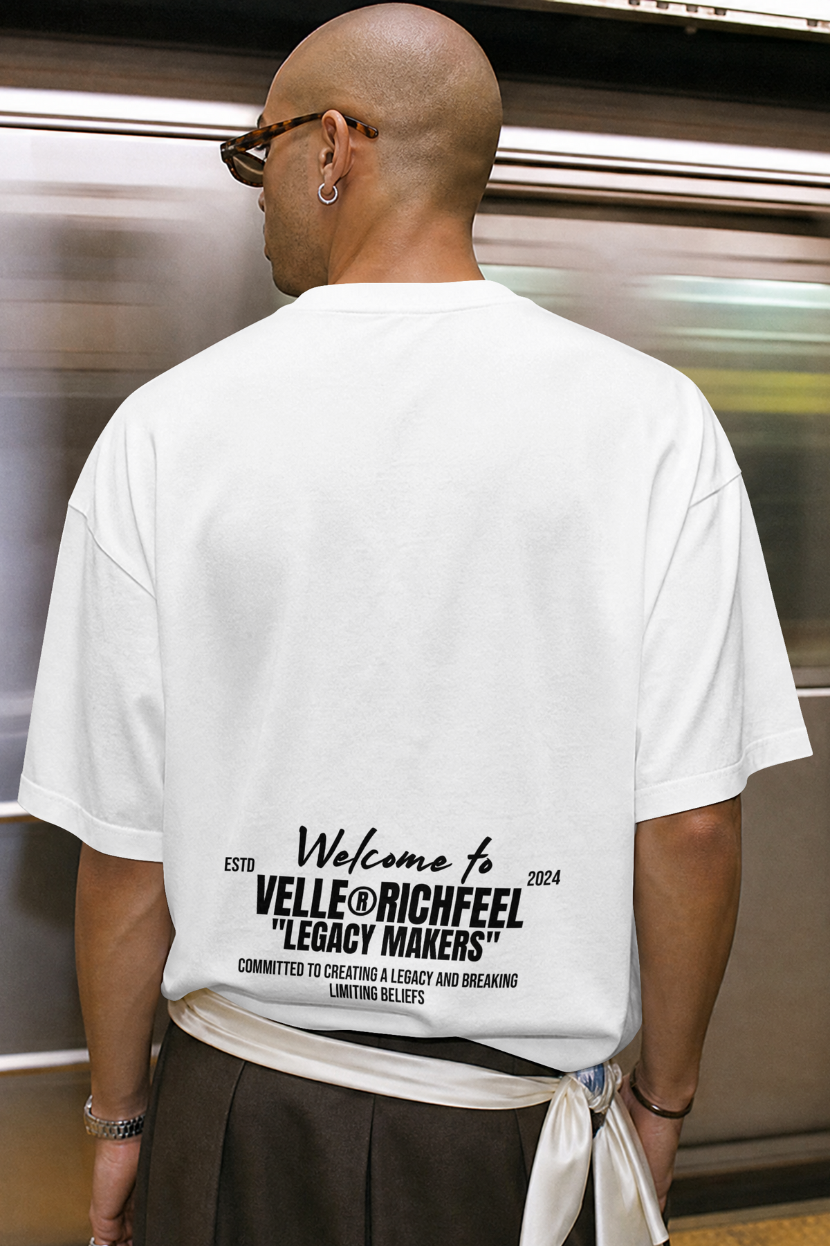 T-shirt boxy Welcome to Velle