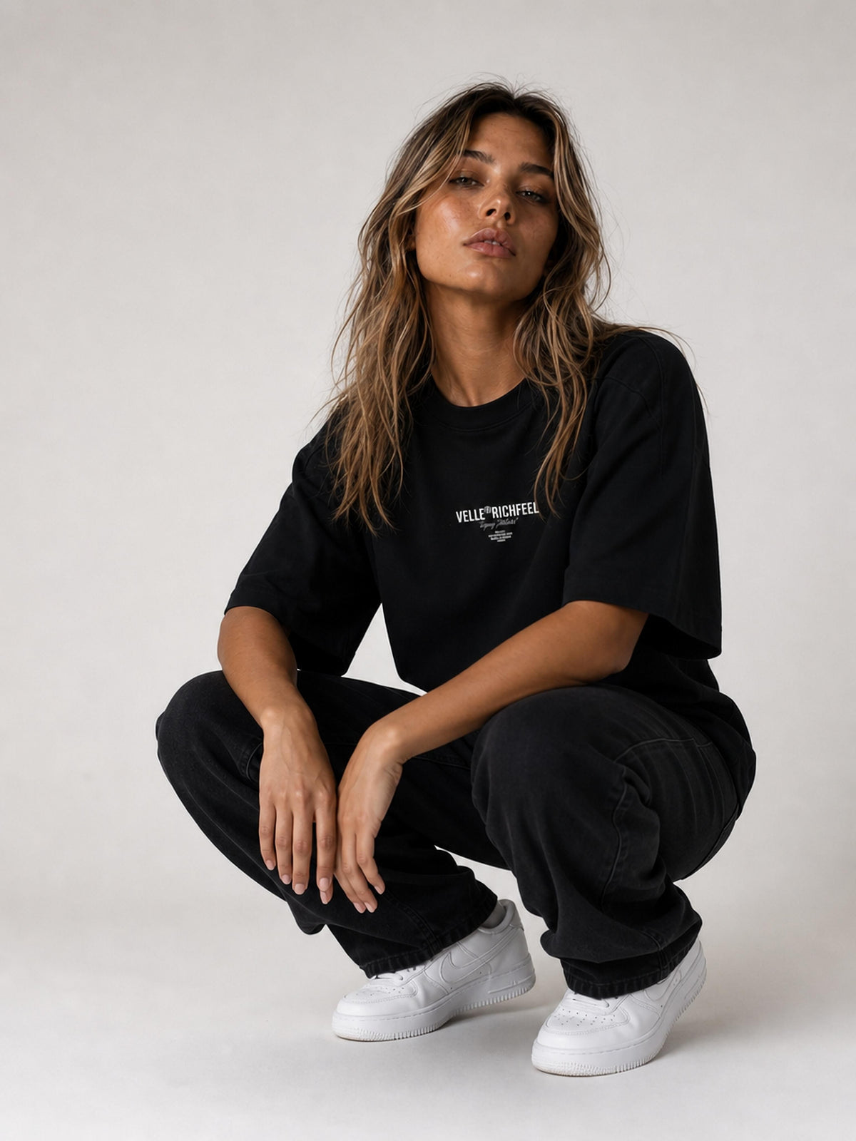 T-shirt unissexo Velle — Letras brancas