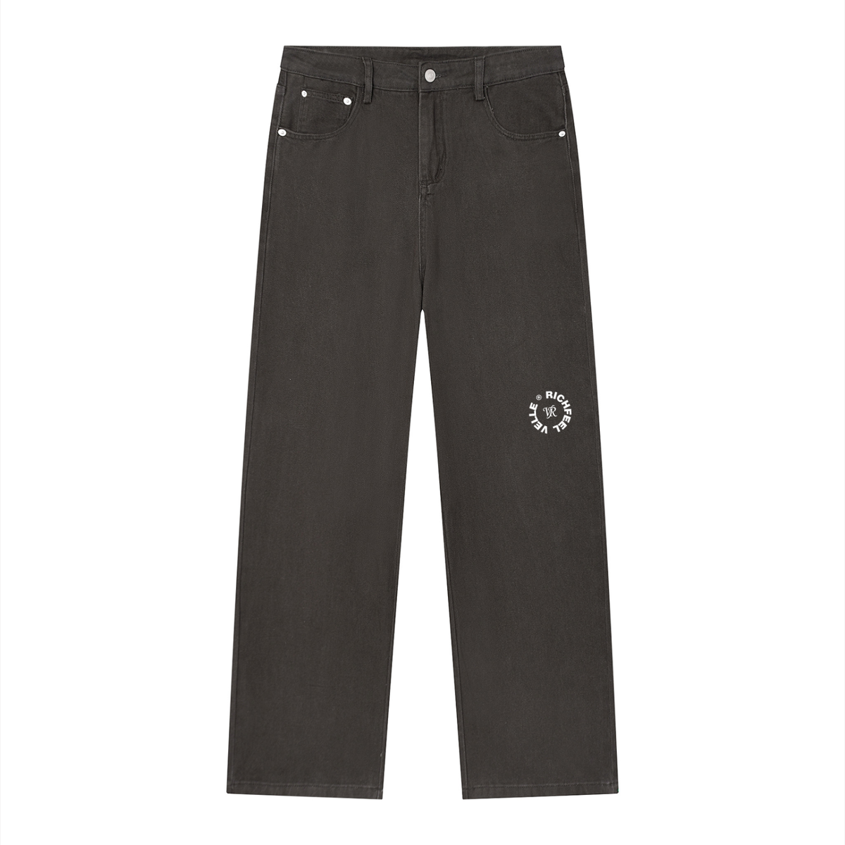 Calça Jeans Masculina de Corte Reto com Lavagem Vintage