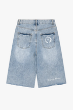 Bermudas de ganga Vintage de Perna Larga para Homem