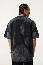 260GSM Unisex Painted Pigment-Wash T-shirt Snowflake Grey