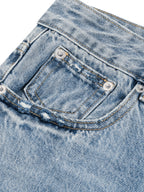Bermudas de ganga Vintage de Perna Larga para Homem