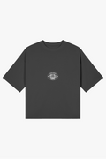 T-shirt boxy Velle Vintage — Preta